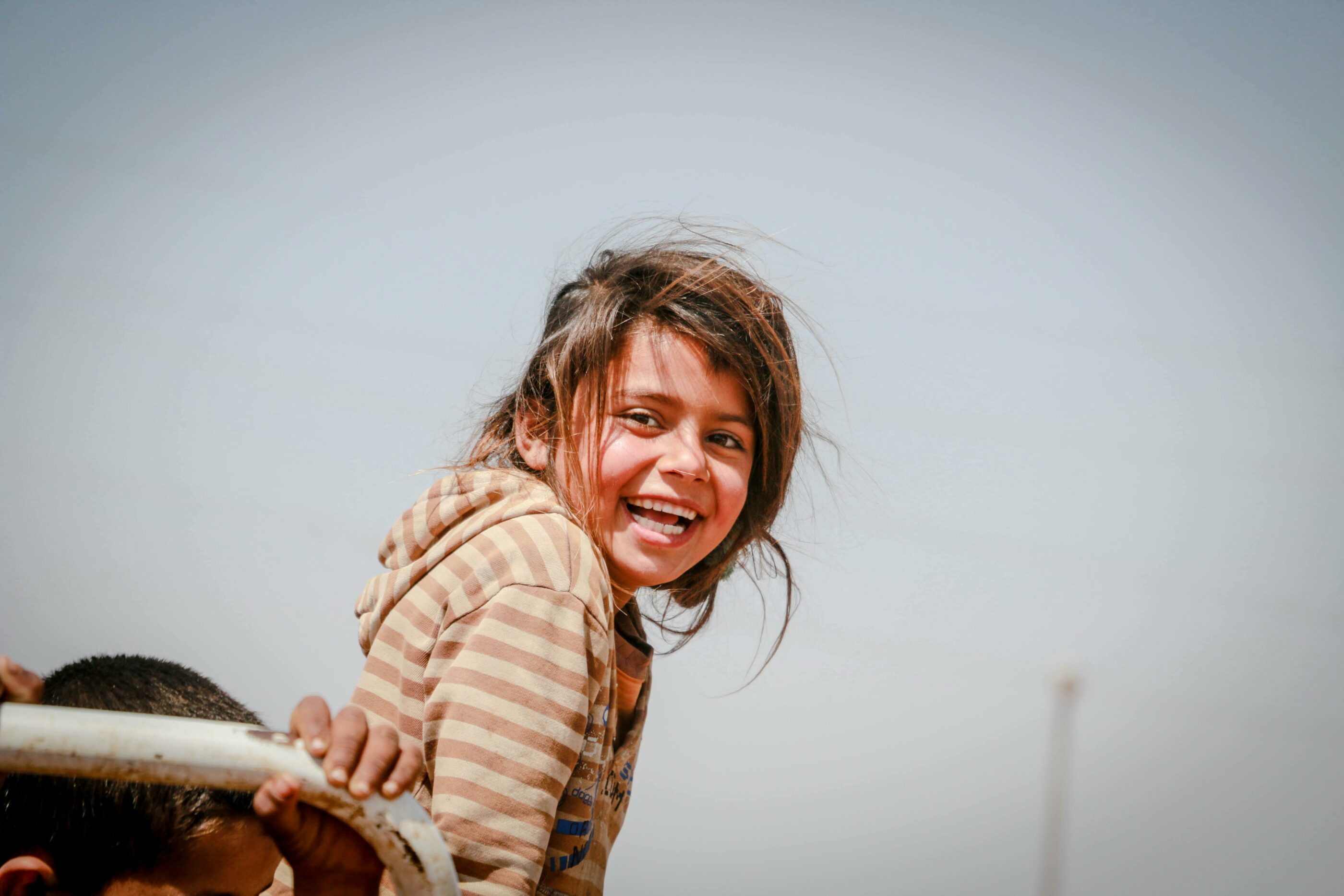 Child smiling.
